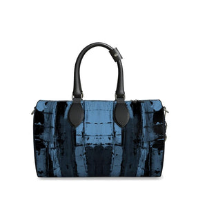 Abstract Tribal Art Blue Mono Luggage Bag