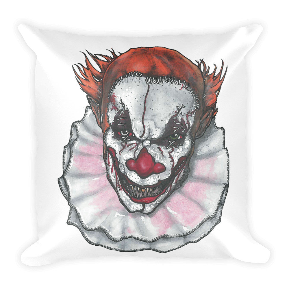 Scary Clown by Robert Bowen Cushion - Robert Bowen Tees