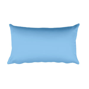 Windrush Blue, Black & White Rectangular Cushion by Robert Bowen - Robert Bowen Tees