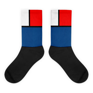 Block Colours Three Black foot socks by Robert Bowen - Robert Bowen Tees