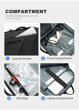 Men Multifunctional 15.6 inch Laptop Backpacks