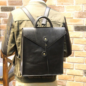 Unisex PU Leather Backpack Satchel - Robert Bowen Tees