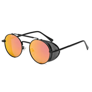Fashion Metal Round Steampunk Sunglasses