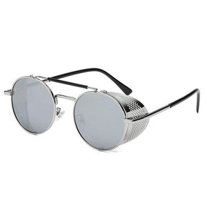 Fashion Metal Round Steampunk Sunglasses