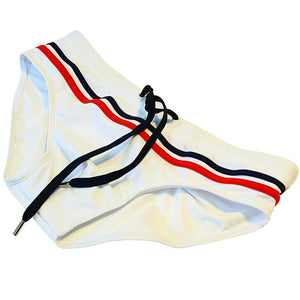 Men's Horizontal Twin Stripes Swimwear