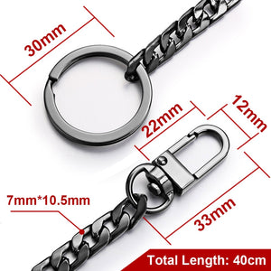 Unisex 40cm Metal Key Chains