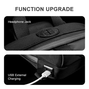 Men's Chest USB Charge Sling Bag