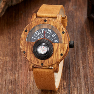 Men's Natural Wood Quartz Watch