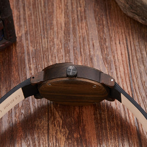 Men's Natural Wood Quartz Watch