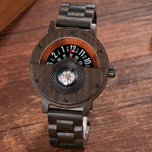 Men's Natural Wood Wrist Watch