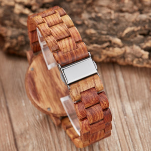 Men's Natural Wood Wrist Watch