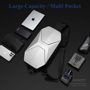 Men's Shoulder USB Charging Crossbody Bag