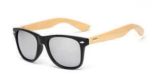 Unisex Handmade Square Bamboo Mirror Sunglasses - Robert Bowen Tees