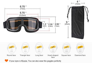 Aviator Style Foldable Goggles - Robert Bowen Tees