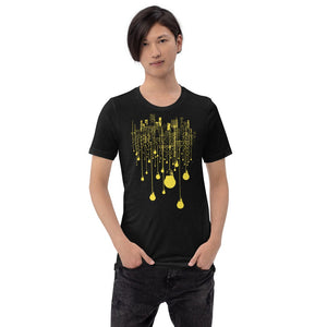 City Yellow Bulb Lights Multi-Print Short-Sleeve Unisex T-Shirt
