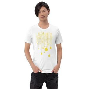 City Yellow Bulb Lights Multi-Print Short-Sleeve Unisex T-Shirt