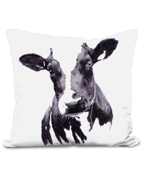 Mad Cow 40cm Throw Cushion Illustrated by Robert Bowen - Robert Bowen Tees