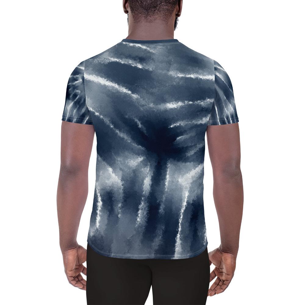 Sparks Tie-Dye All-Over Print Men's Athletic T-shirt designed by Robert Bowen