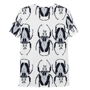 Black & White Bugs Opposites All-Over Print Men's Athletic T-shirt