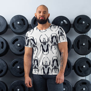 Black & White Bugs Opposites All-Over Print Men's Athletic T-shirt