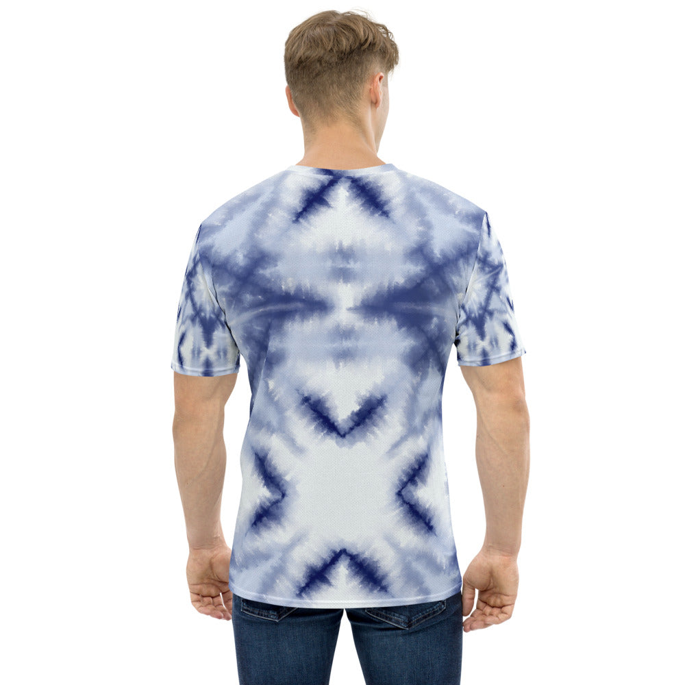 Shibori Tie-Dye Diamonds Men's T-shirt designed by Robert Bowen