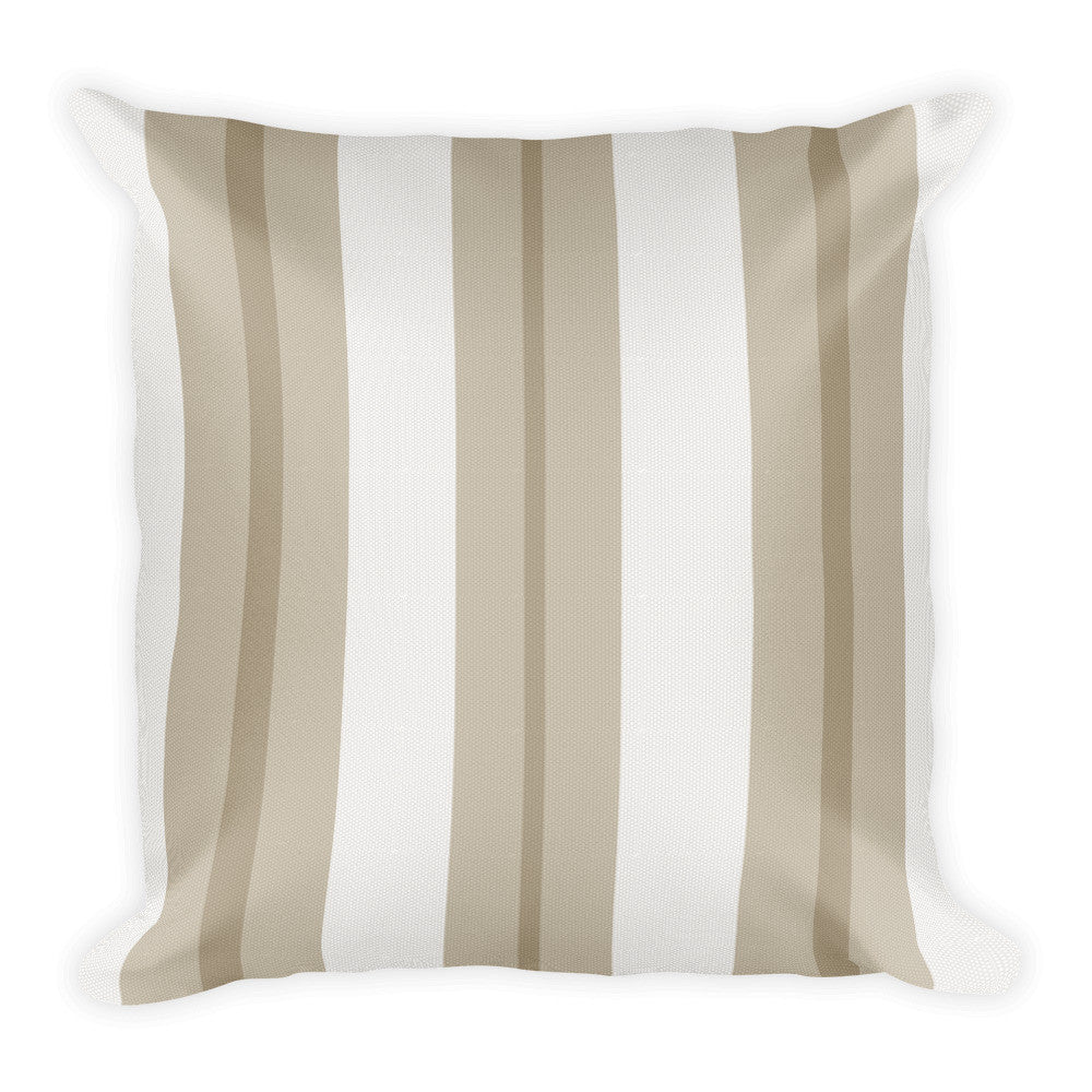 Windrush Tan & Off White Square Cushion by Robert Bowen - Robert Bowen Tees