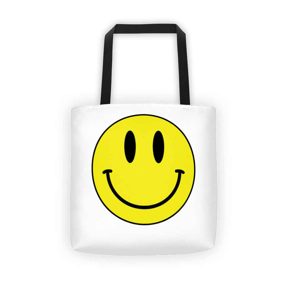 Acid Smiley Face Tote Bag - Robert Bowen Tees