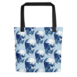 Blue Skulls Tote Bag by Robert Bowen - Robert Bowen Tees
