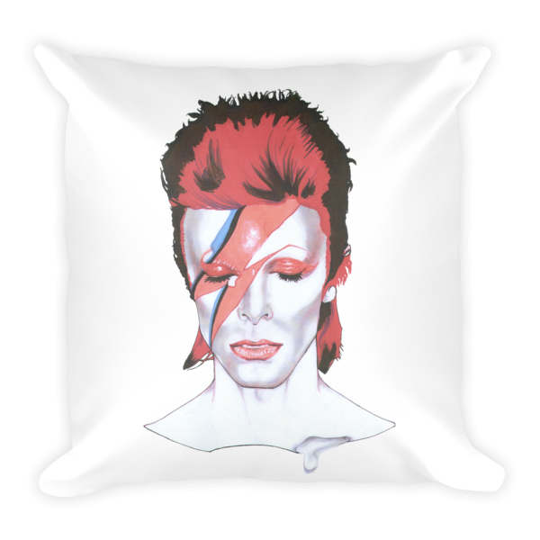 David Bowie The Legend Cushion by Robert Bowen - Robert Bowen Tees