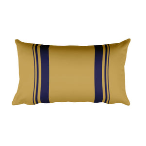 Windrush Tan & Navy Rectangular Cushion by Robert Bowen - Robert Bowen Tees