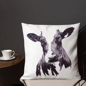 Mad Cow Premium Cushion Illustrated by Robert Bowen - Robert Bowen Tees